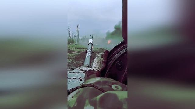 Работа т72 под Артёмовском (Бахмут)