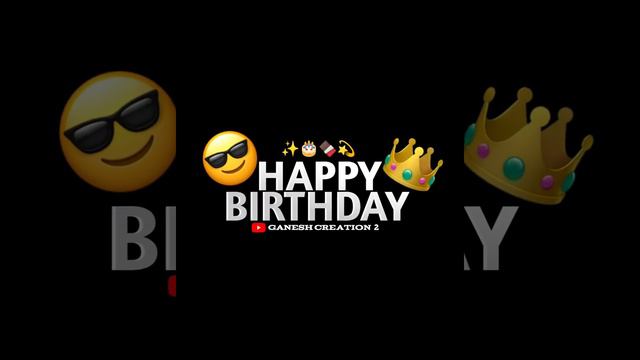 HAPPY BIRTHDAY STATUS//New style Happy Birthday Background Bhaigiri status//Black Screen status//