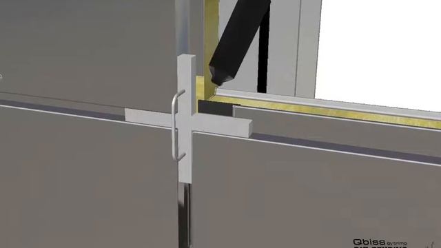 Монтаж модульной фасадной системы Qbiss One