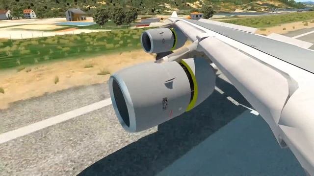 Landing Big Planes at Skiathos Airport!  X-Plane 11  Luggaaa