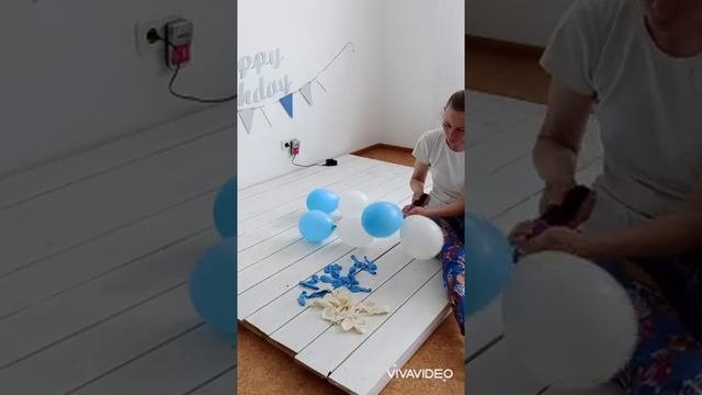 Гирлянда из шаров за 15 минут.
