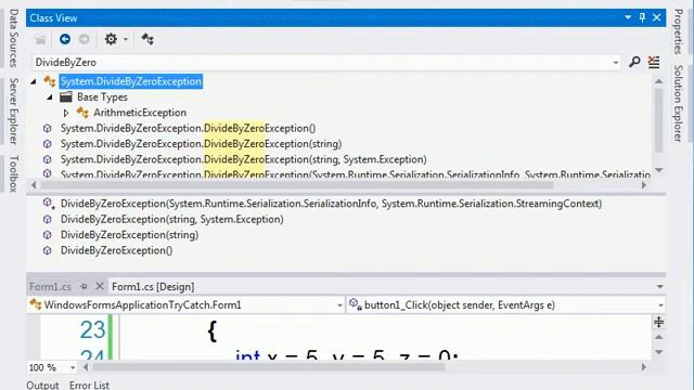 8 MTA 98 361 Understand Error Handling handling exceptions