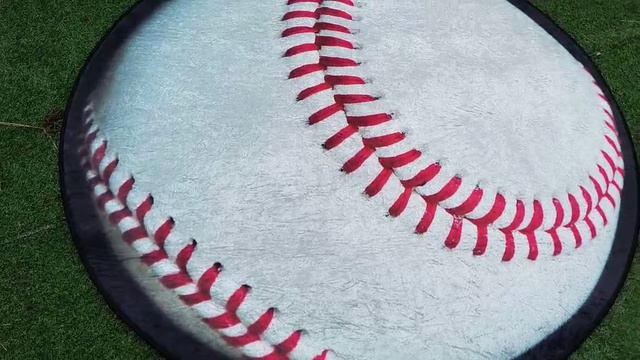 baseball shape rug ковер в форме бейсбола 60cm x 40cm