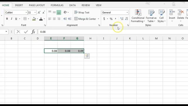Excel - Format as a Percentage