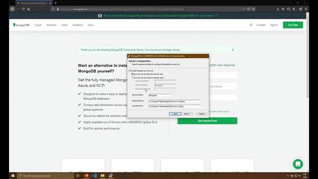 Instalacion de MongoDB