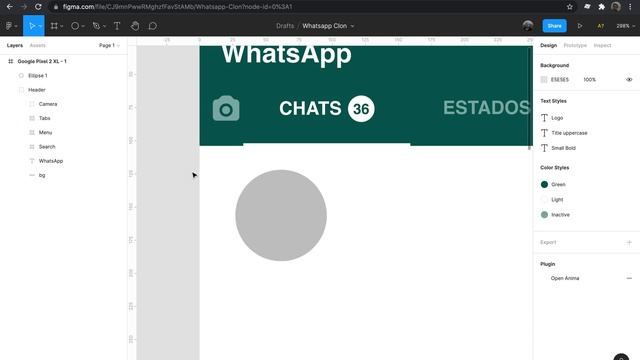 Aprende a diseñar un CLON de Whats App - Figma Tutorial Español (Parte 3)