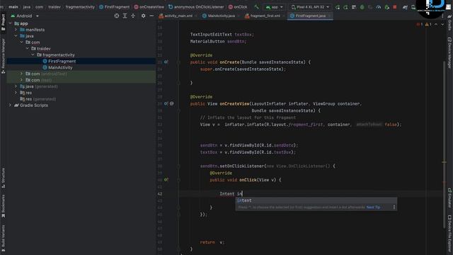 Send data from Fragment to Activity & Fragment to Fragment in Android Tutorials