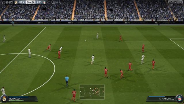 [FIFA 15] Real Madrid Vs. Liverpool All Goals & Highlights UEFA Champions League 22/10/2014