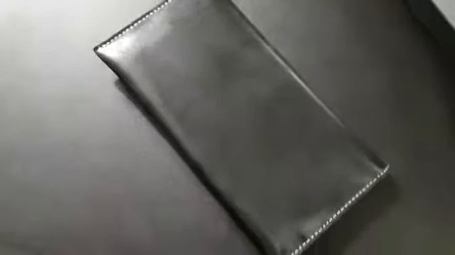 Мужское кожаное портмоне дорожное черное