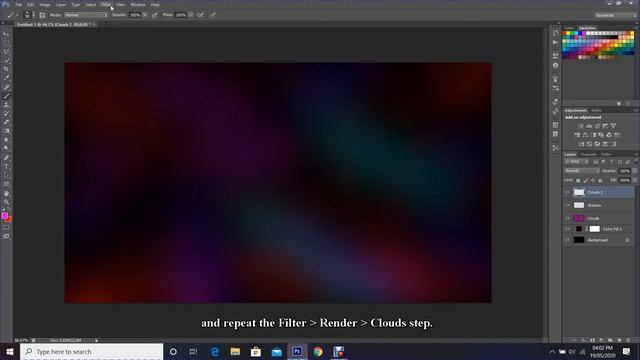 How to create a bubble background image using Photoshop