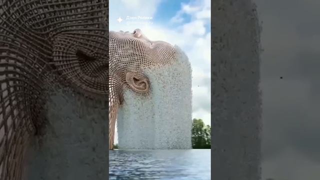 Искусственный водопад! Чудо современной инженерии