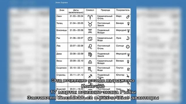 День рождения 17 марта: какой знак зодиака, характер детей и взрослых, имена
