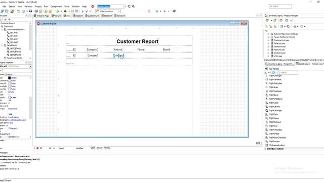 Delphi Seattle Connect to Microsoft SQl And Print Report Part5