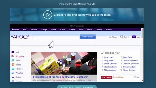 How to Select Menu During HTML to WordPress, Joomla or Drupal Website Migration