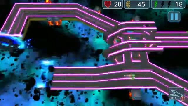 Neon Defenders Walkthroughs ★ 2, 2 ★ Chapter 2 ★ Mission 2 ★ 3 Stars