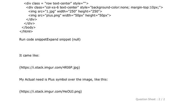 HTML : how to put image over image in bootstrap;