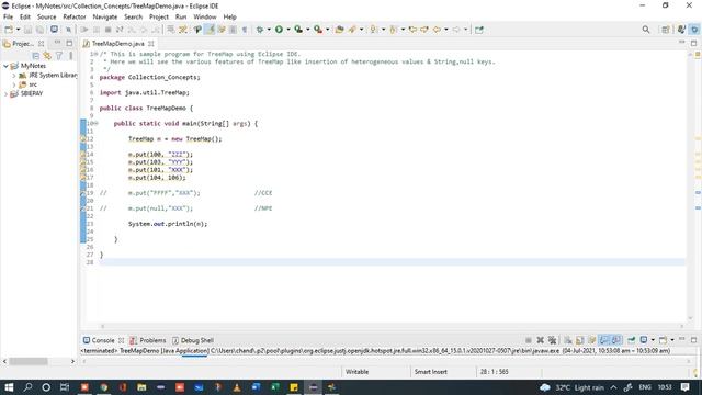 TreeMap Example | Java Collection Concept | Core JAVA Basic Concepts