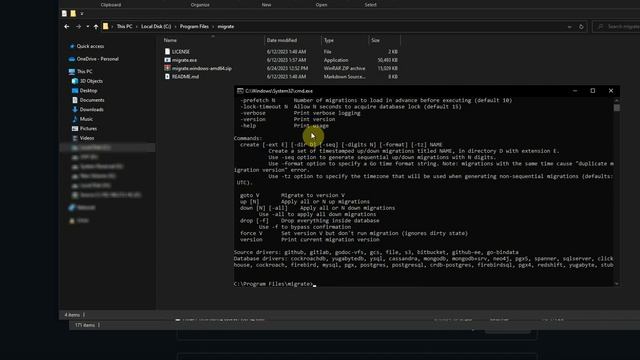 Install Golang Migrate on Windows