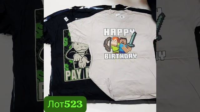 ✅T-SHIRTS PRINTED✅✔КАТЕГОРИЯ СТОК✔ЛОТ 523.✔Вес 15 кг - 13.5 $/кг✔Цена за упаковку 18400 руб.