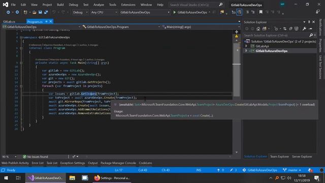 Migrating 100+ projects from Gitlab to Azure Dev Ops without losing your mind