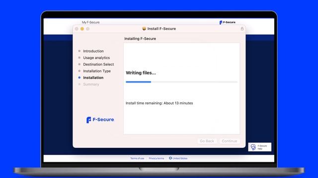 Installing the F-Secure app on your Mac