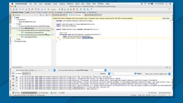 Create Your First Android App DEMO (Android Development Fundamentals, Unit 1: Lesson 1.1)