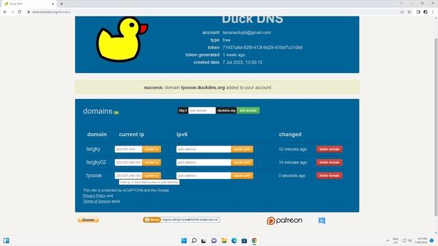 Dynamic DNSฟรี2022 วิธีสมัคร + แนวทางการตั้งค่า(Duck DNS)