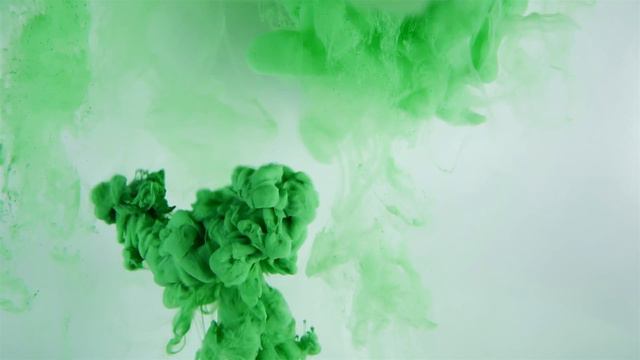 4K Ink DropPaint in water Green - Free Stock Footage