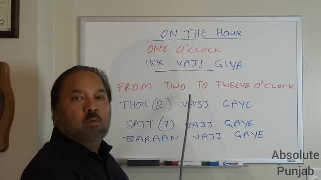 Speak Punjabi 10: Asking the Time, Hours of the Day, Quarter Past