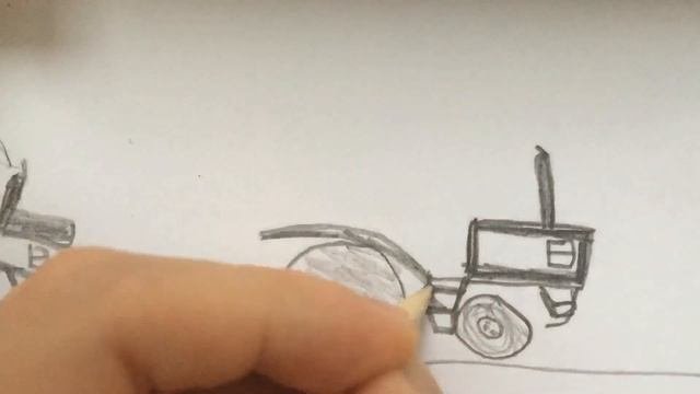 Как нарисовать трактор