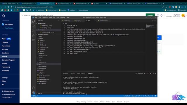 Strapi v4 Deployment To Digital Ocean To [Production]|طريقة عمل دبلوي استرابي على موقعDigital Ocean