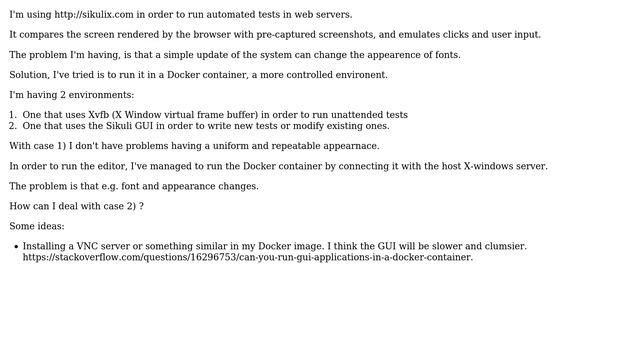 How to control the exact appearance of GUI apps in Docker?