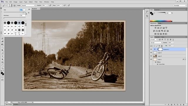 1 Создание старинной фотографии в Фотошопе Ps