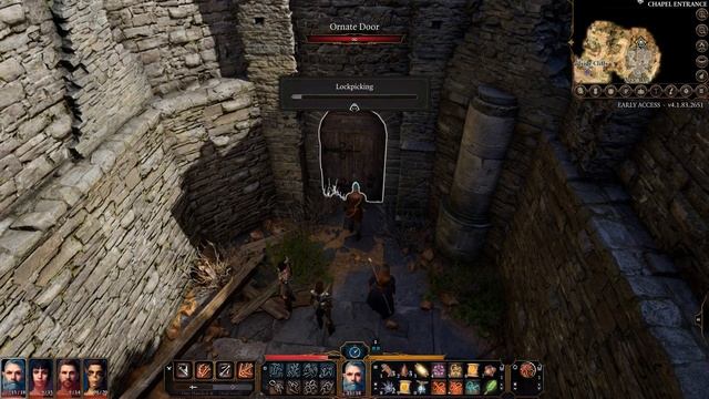 How to Unlock Door in Ruins | Chapel Entrance | Baldur's Gate 3