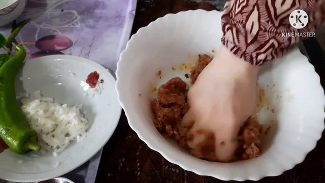 Кэфта , Алжирские фрикадельки с оливками , не обычно и очень быстро