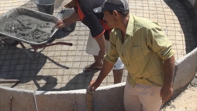 Construção de cisterna para armazenamento de água das chuvas