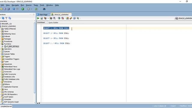NULL Value in Oracle Database | Oracle Tutorials for Beginners