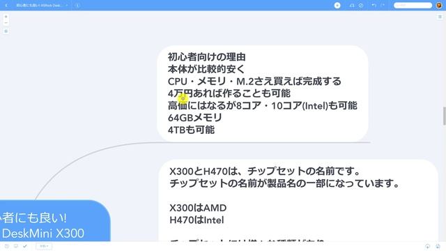 初心者にも良い!ASRock DeskMini X300 / H470