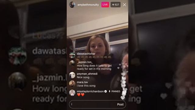 180113 Amybeth McNulty Singing Riptide ft. Kyla and Glenna