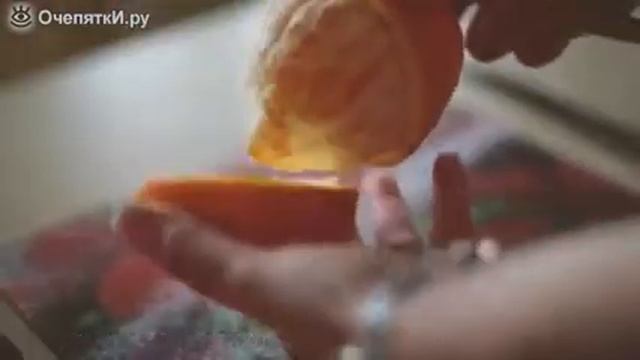 Хороший способ чистки апельсина