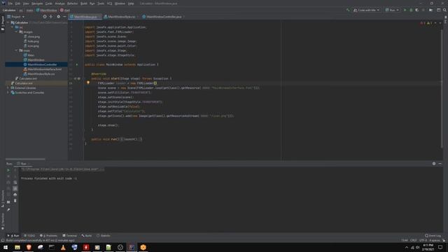 JavaFX Simple Calculator - Design and Code