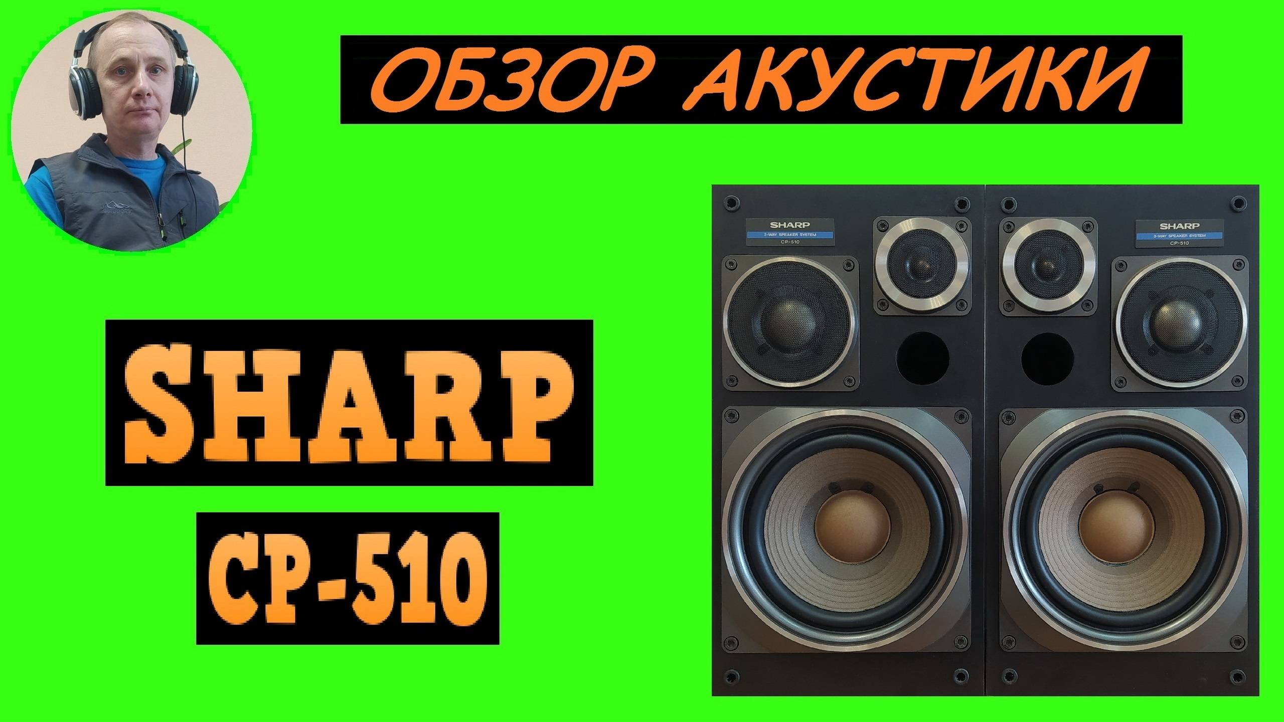 Обзор акустической системы SHARP CP-510