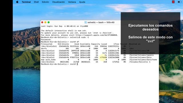 ??? Abrir y ejecutar Terminal como Administrador Mac