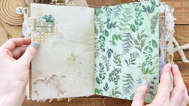 Ботанический джанкбук "Лесные истории" / блокнот / джанк / миниальбом