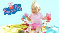 ✿ Peppa Pig СВИНКА ПЕППА playing in the garden играем в саду