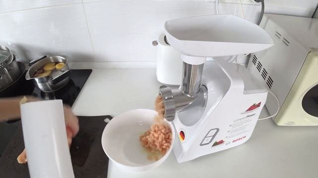 КАК СДЕЛАТЬ ФАРШ на мясорубке BOSCH