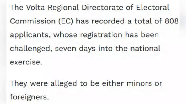 We will confess, NDC bring us from Togo to register. EC grabs 808 ineligible names in Volta