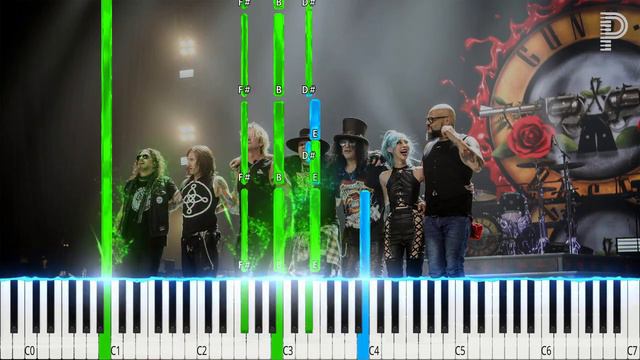 Guns N Roses November Rain Piano Tutorial