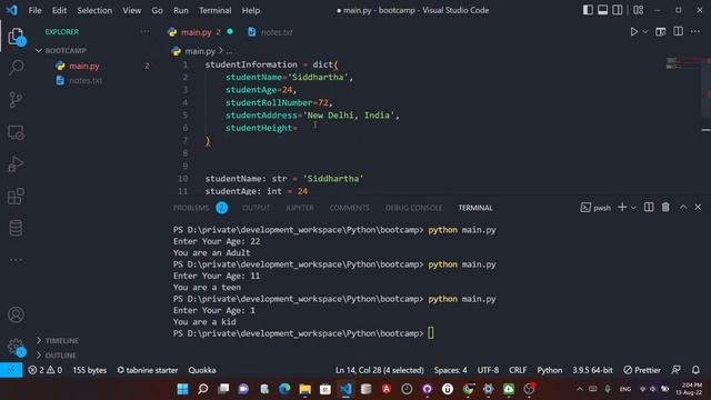 Python Zero To Hero (Beginner’s Guide) | Learning with Siddhartha