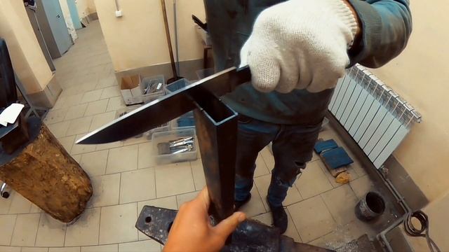 Кузница Братьев Касаткиных, тест клинка их стали х12мф.